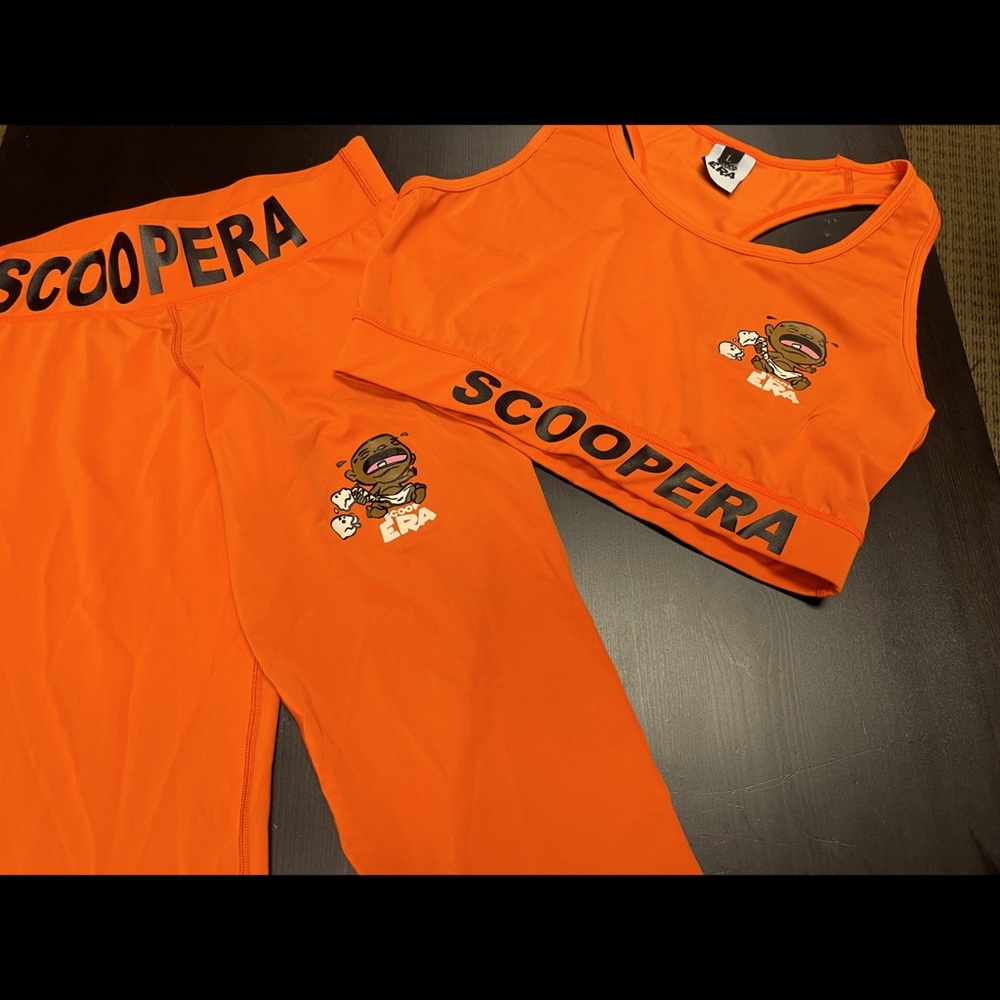 2 piece orange set